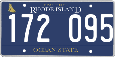 RI license plate 172095