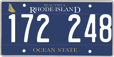 RI license plate 172248