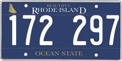 RI license plate 172297