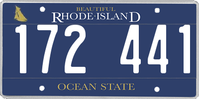 RI license plate 172441