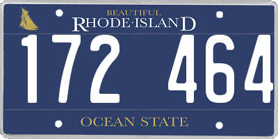 RI license plate 172464