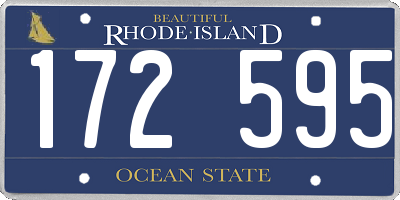RI license plate 172595