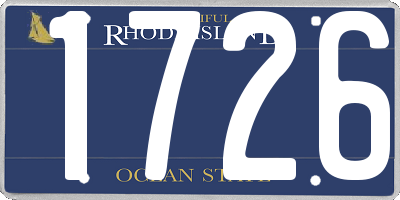 RI license plate 1726