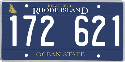 RI license plate 172621