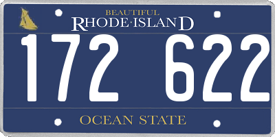 RI license plate 172622