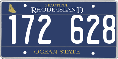 RI license plate 172628