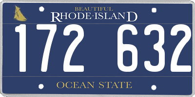 RI license plate 172632