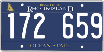 RI license plate 172659