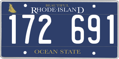 RI license plate 172691
