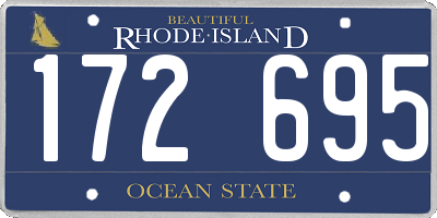 RI license plate 172695