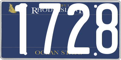 RI license plate 1728