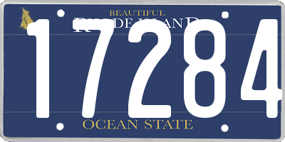 RI license plate 17284