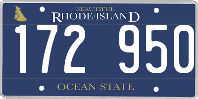 RI license plate 172950
