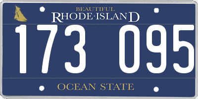 RI license plate 173095