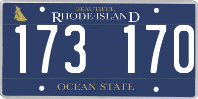 RI license plate 173170