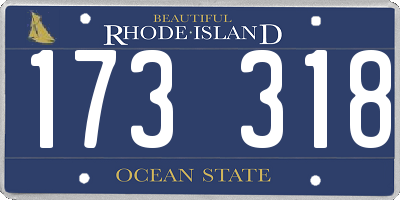 RI license plate 173318
