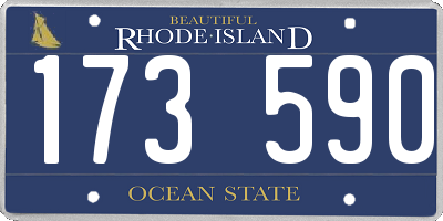RI license plate 173590