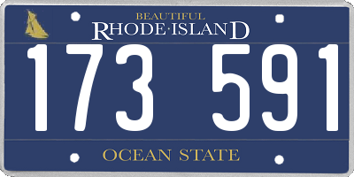 RI license plate 173591