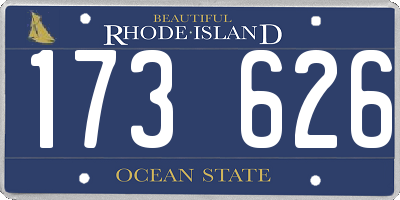RI license plate 173626