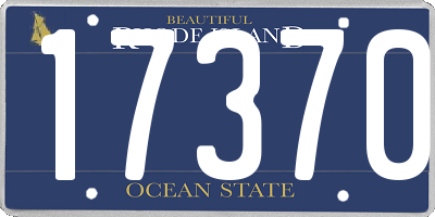 RI license plate 17370