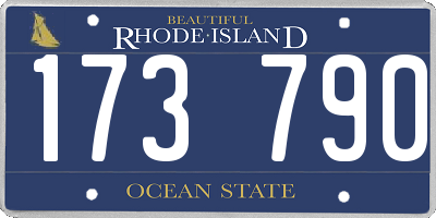 RI license plate 173790