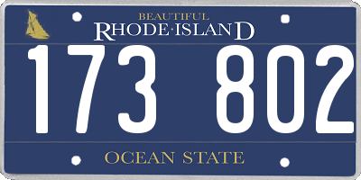 RI license plate 173802