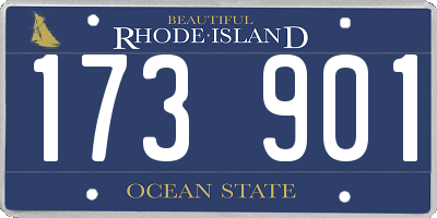 RI license plate 173901
