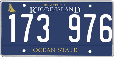 RI license plate 173976