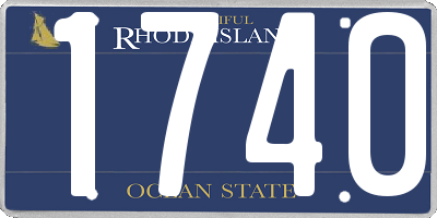 RI license plate 1740