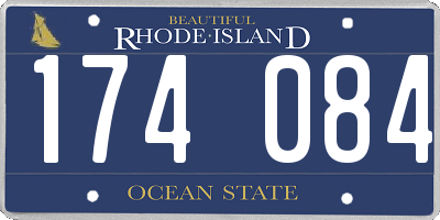 RI license plate 174084