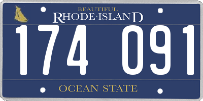 RI license plate 174091