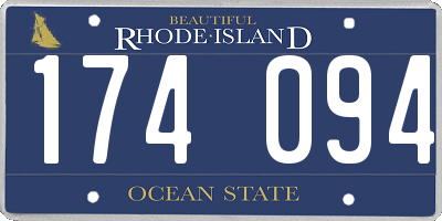 RI license plate 174094