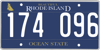 RI license plate 174096
