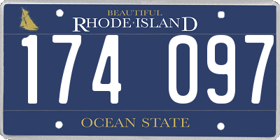 RI license plate 174097