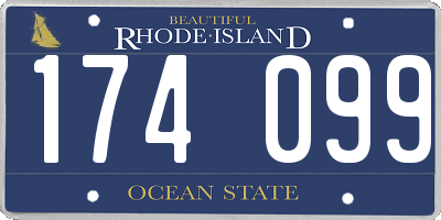 RI license plate 174099