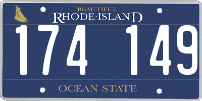 RI license plate 174149