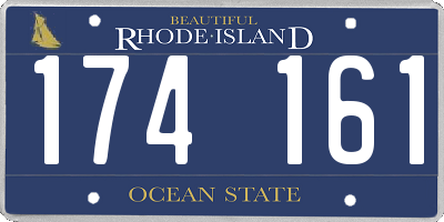 RI license plate 174161