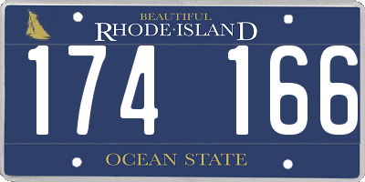 RI license plate 174166