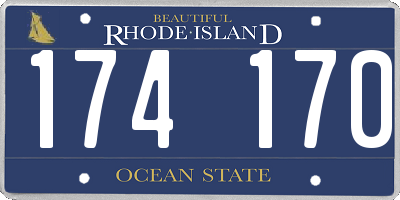 RI license plate 174170