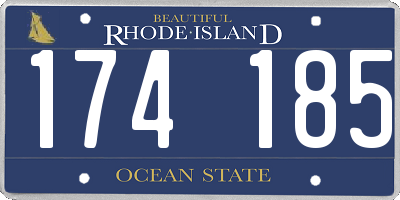 RI license plate 174185