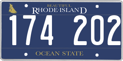 RI license plate 174202