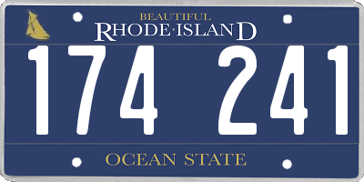 RI license plate 174241