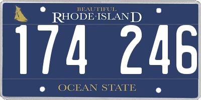 RI license plate 174246