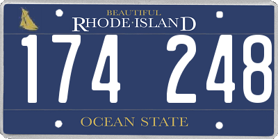 RI license plate 174248