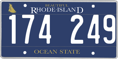 RI license plate 174249