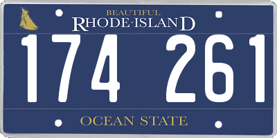 RI license plate 174261