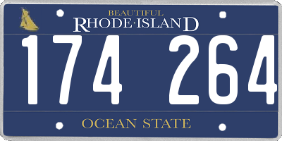 RI license plate 174264