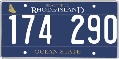 RI license plate 174290