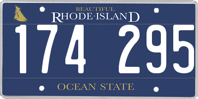 RI license plate 174295