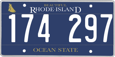 RI license plate 174297